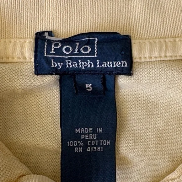 Ralph Lauren Soft Yellow Polo - Picture 2 of 4